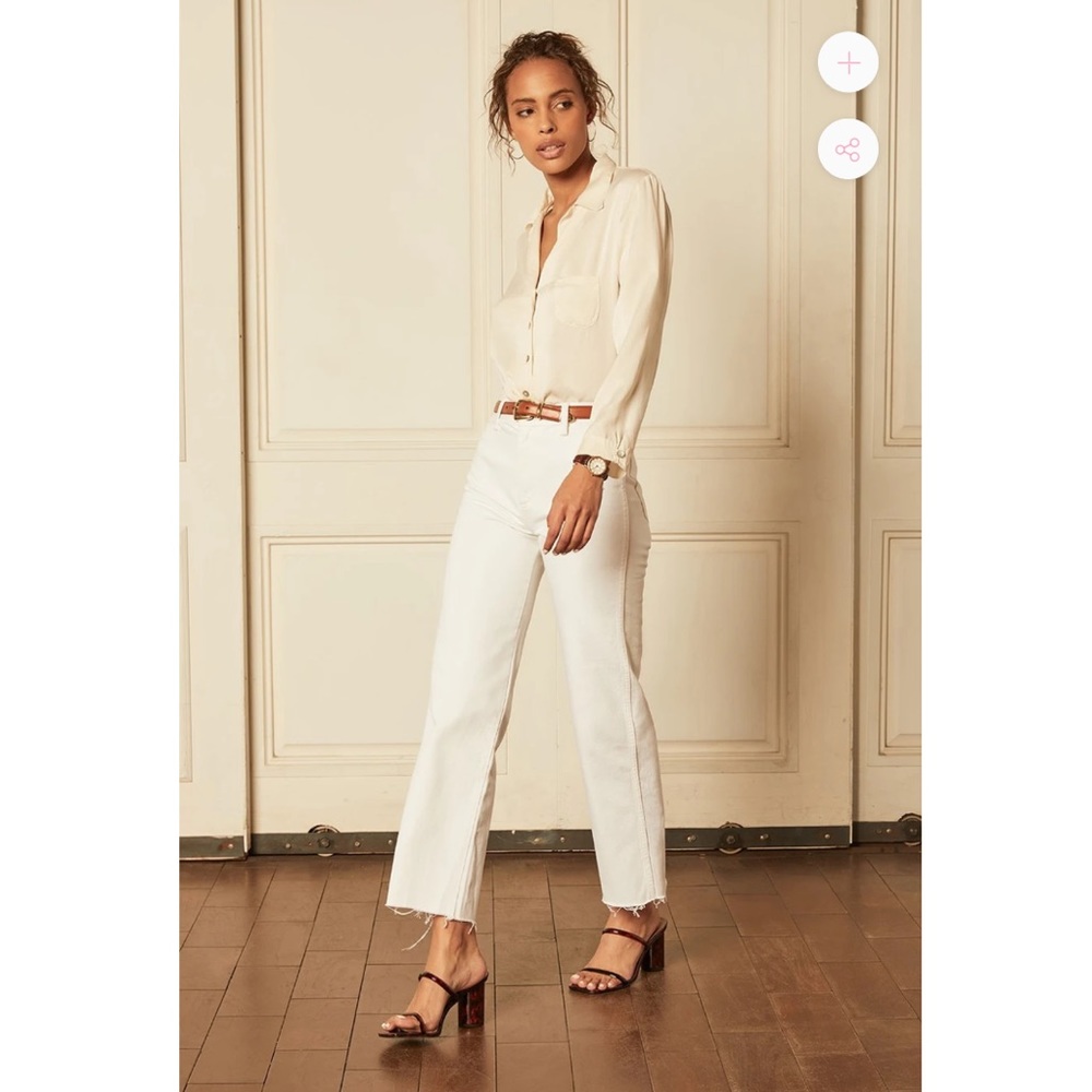 Boyish Kirby Vertigo White fray jeans 28
